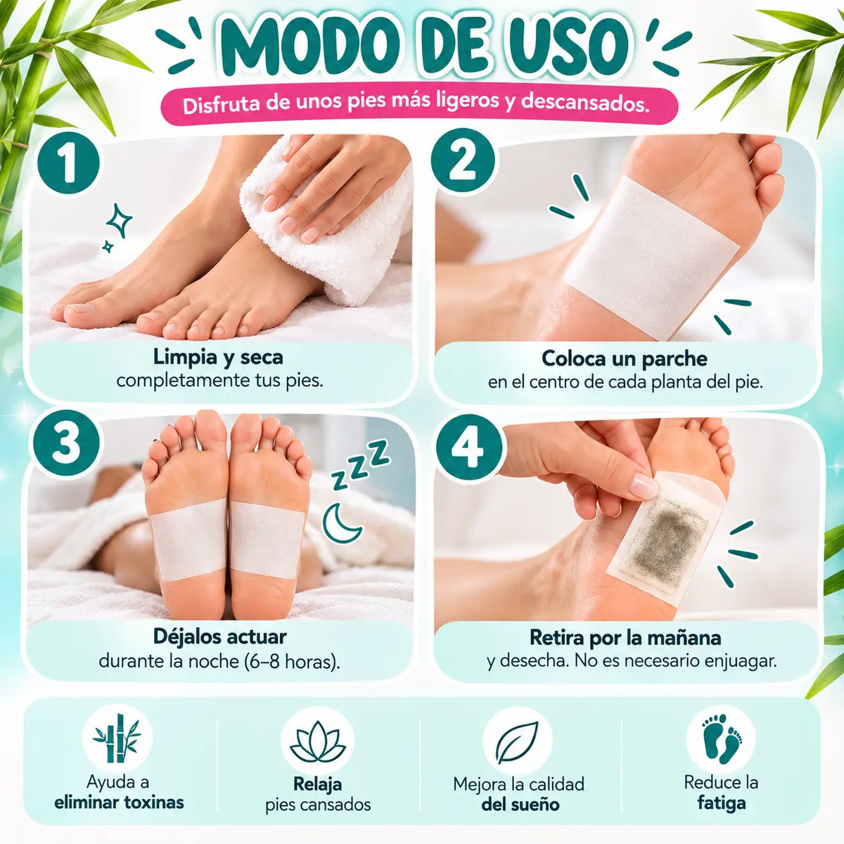 Parches Desintoxicantes para Pies