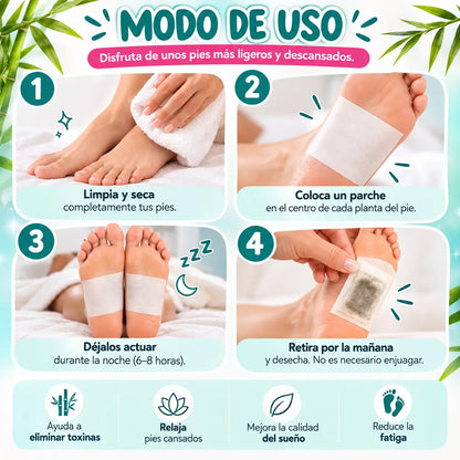 Parches Desintoxicantes para Pies