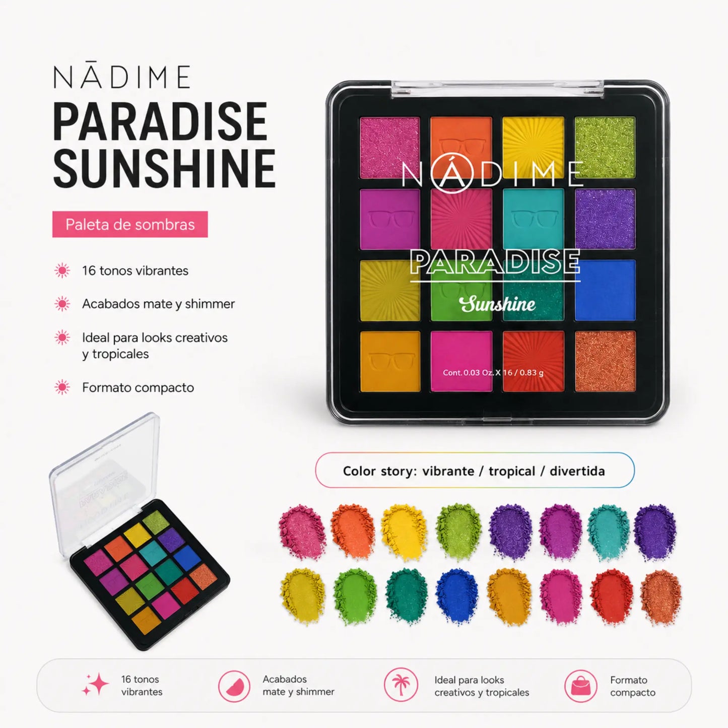 Paradise Sunshine – Paleta de Sombras