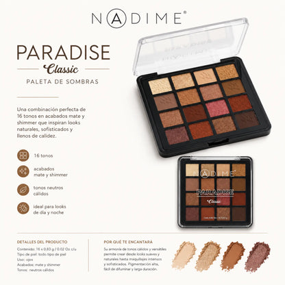 Paradise Classic – Paleta de Sombras