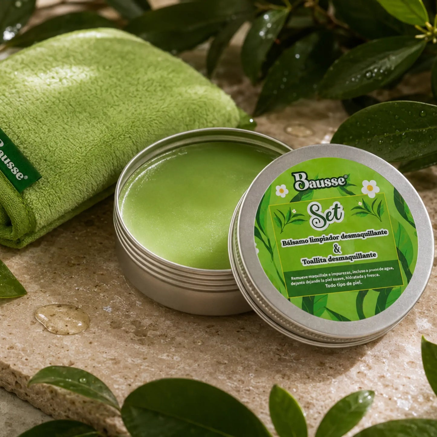 Set Desmaquillante de Té Verde Natural