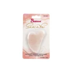 Gua Sha Masaje Facial de cuarzo rosado.